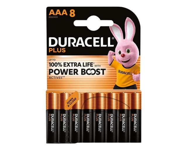 DURA PLUS 8XAAA - Duracell Plus, Alkaline Batterie, AAA (Micro), 8er-Pack