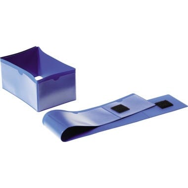 DURABLE 172407 - Palettenfußbanderole, 140x65/90x65, blau, 50 Stück