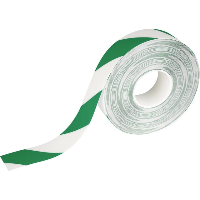 DURABLE 1726131 - Bodenmarkierungsband, grün/weiß, 50mm x 30 m