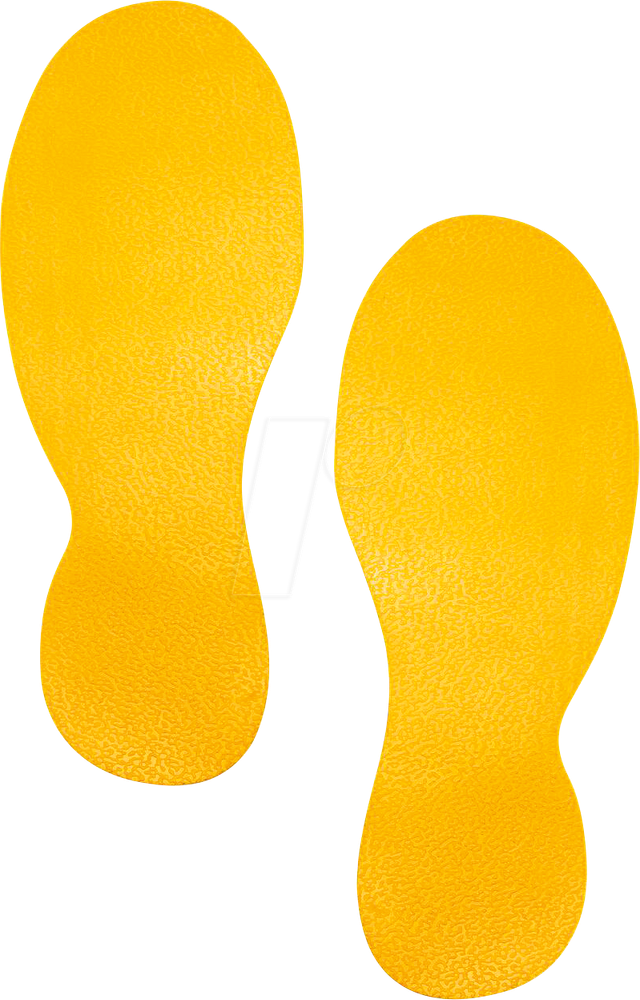 DURABLE 172704 - Klebemarkierung, Fuß, 5er Set (5 Paare)
