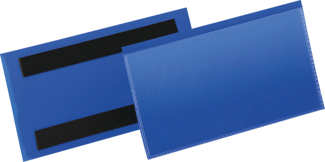 DURABLE 174207 - Etikettentasche, magnetisch, 150x67mm, blau, 50 Stück