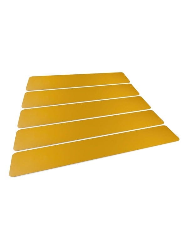 DURABLE 181004 - Klebemarkierung, Zebrastreifen, gelb, 5 Stück
