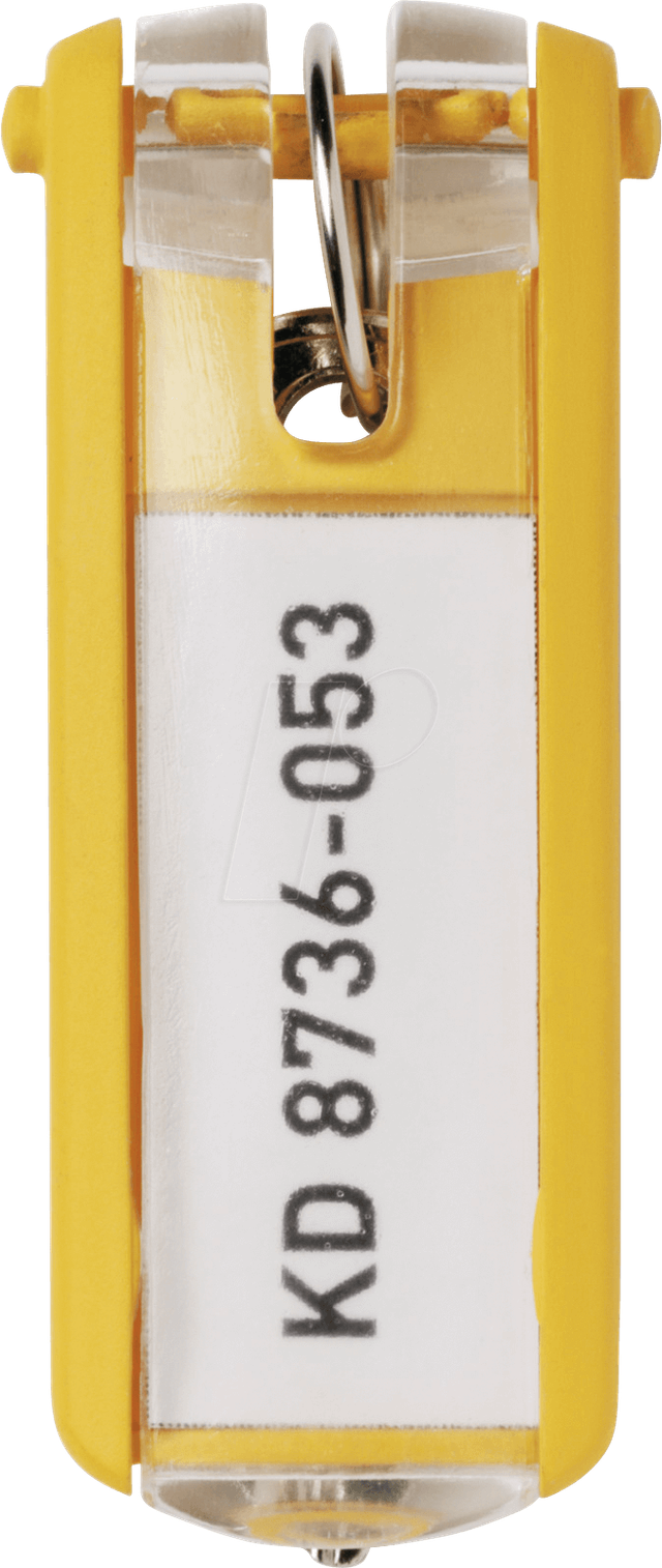 DURABLE 195704 - Schlüsselanhänger Key Clip, 6 Stück, gelb
