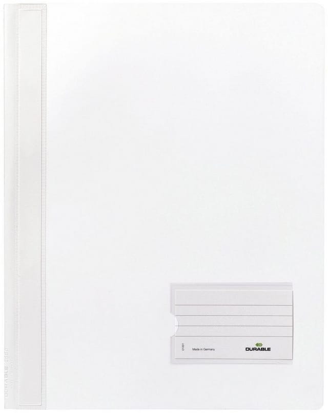DURABLE 268002 - Schnellhefter, A4, DURALUX®, transluzent, weiß