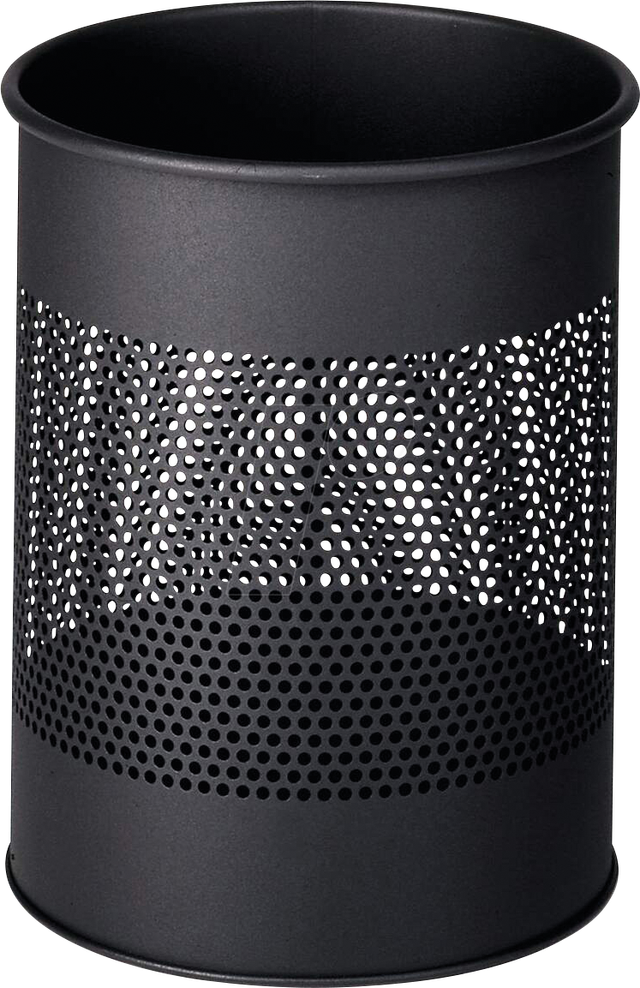 DURABLE 331058 - Abfallbehälter, 15 l, rund, metall, anthrazit