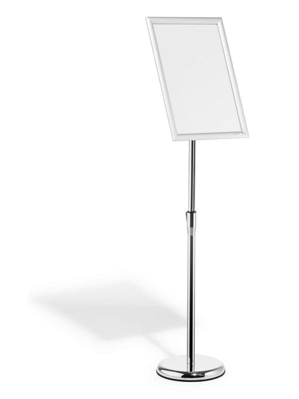 DURABLE 479923 - Info-Bodenständer, A3, mit Klapprahmen, silber