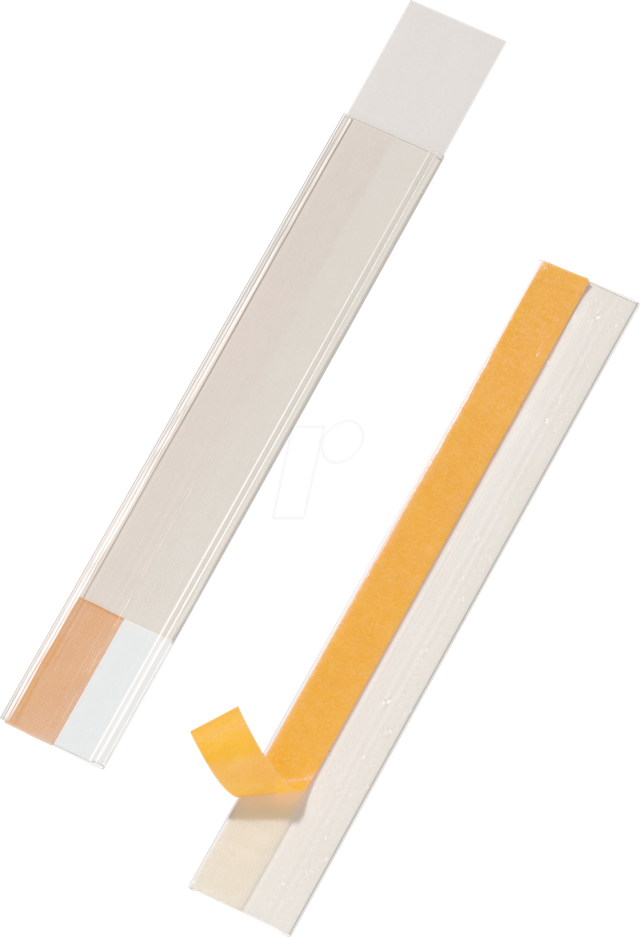 DURABLE 802519 - Scannerschienen, 200 x 40 mm, selbstklebend, 50 Stück