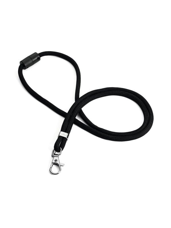 DURABLE 824101 - Lanyard, rPET, mit Karabiner, schwarz, 10 Stück