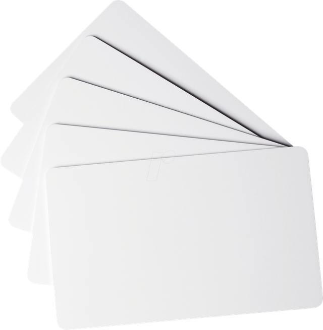 DURABLE 891402 - PVC-Karten, blanko, 0,5 mm, für Durable Duracard