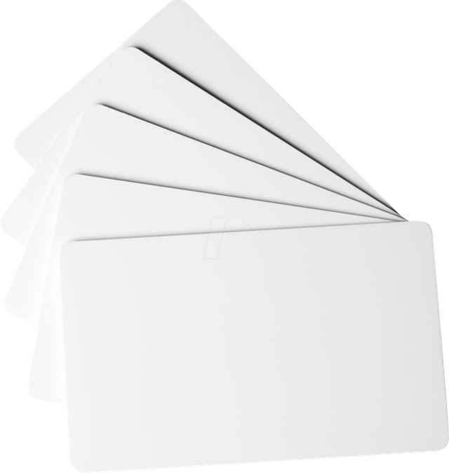 DURABLE 891502 - PVC-Karten, blanko, 0,76 mm, für Durable Duracard
