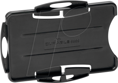 DURABLE 898901 - Ausweishalter für 2 Karten, ECO, 10-er Pack,schwarz