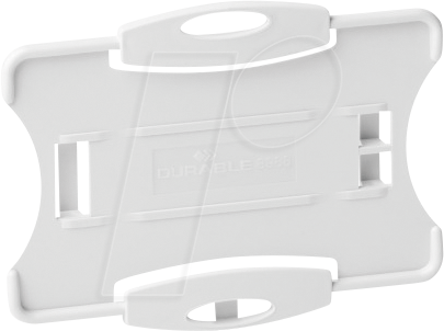 DURABLE 898910 - Ausweishalter für 2 Karten, ECO, 10-er Pack, grau