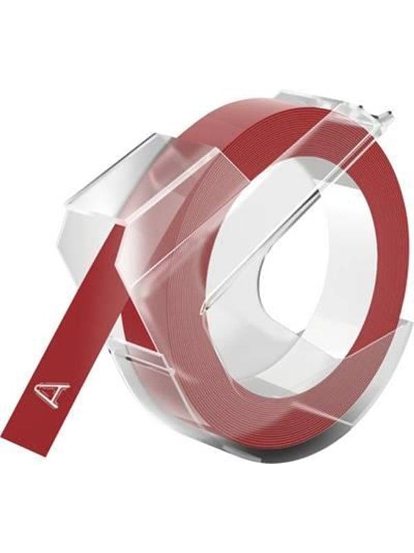 DYMO 520102 - DYMO Prägeband / Prägeetikett 9mm glänzend rot