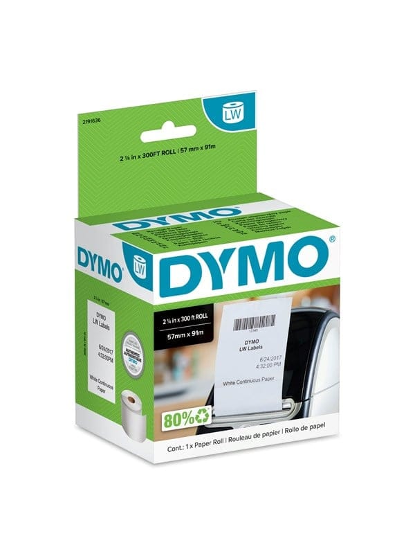 DYMO LW 2191636 - DYMO Bonrolle für LabelWriter 57mm x 91m