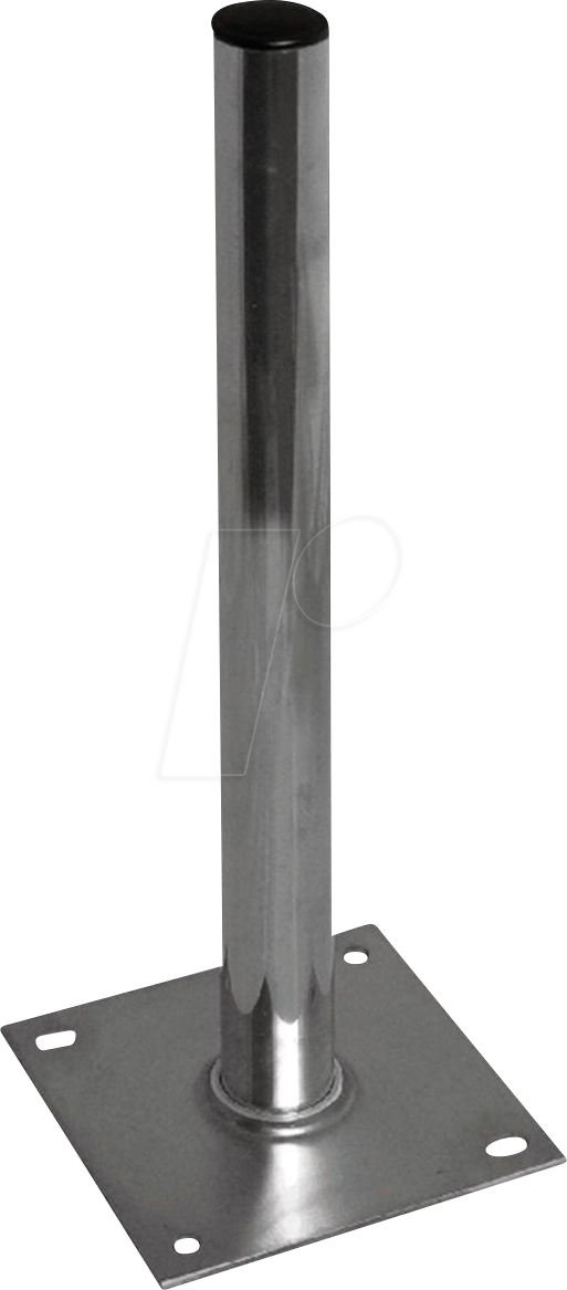EASYFIND 360026 - Standfuß, verzinkter Stahl, 100cm, 48mm Rohr, Platte 190x190