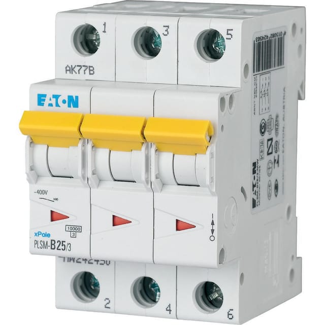 EATON 242476 - Leitungsschutzschalter, Char. C, 25 A, 3 polig