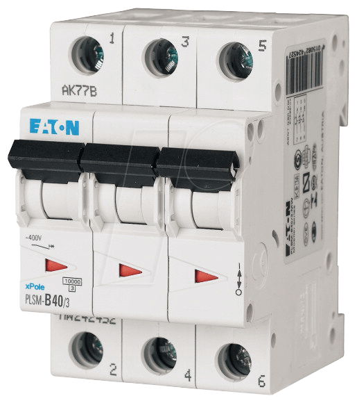 EATON 242480 - Leitungsschutzschalter, Char. C, 63 A, 3 polig