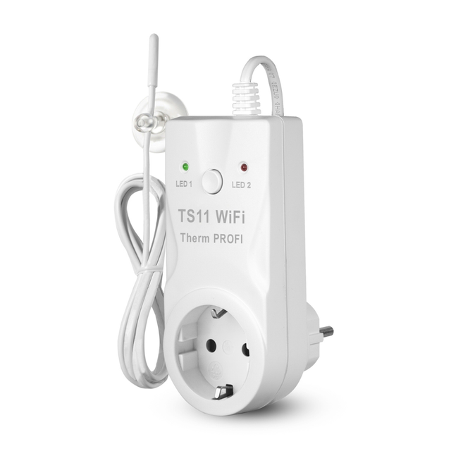 EB TS11WTP - Steckerthermostat, WLAN, Messfunktion