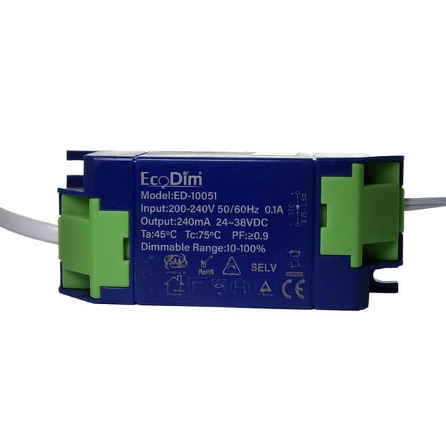 ECO-DIM 10051 - Dimmbarer LED-Treiber für 3-4 Möbelspots, 8-12 W