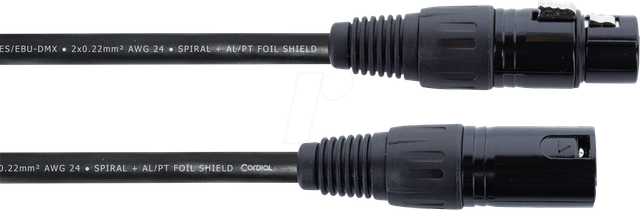 ED 10 FM - DMX Kabel, 3-pol XLR Stecker > 3-pol XLR Buchse, 10 m