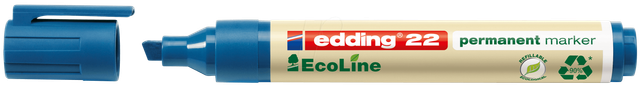 EDDING 22BL - Permanentmarker, umweltfreundlich, blau