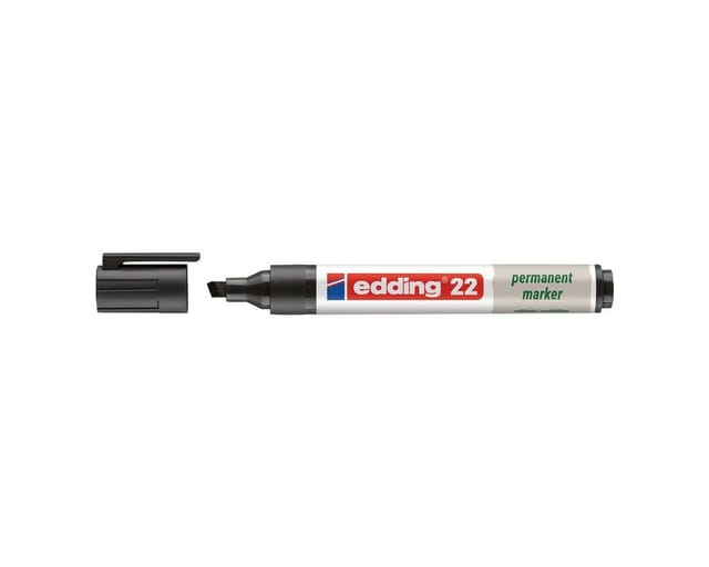 EDDING 22SW - Permanentmarker, umweltfreundlich, schwarz