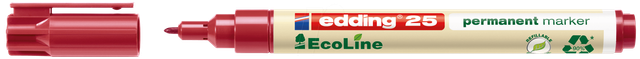 EDDING 25RT - EcoLine Permanentmarker, rot