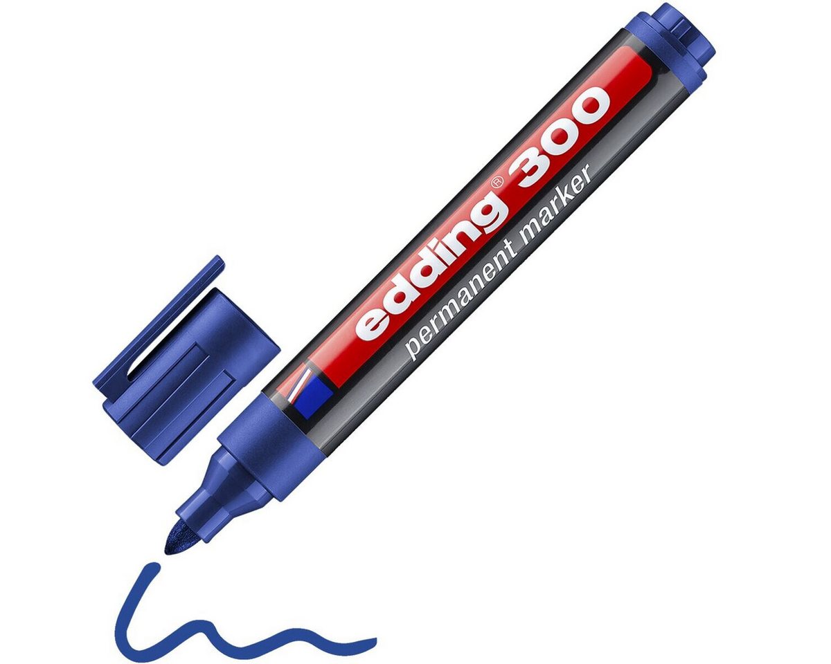 EDDING 300BL - Permanent Marker / blau / 1,5-3,0mm