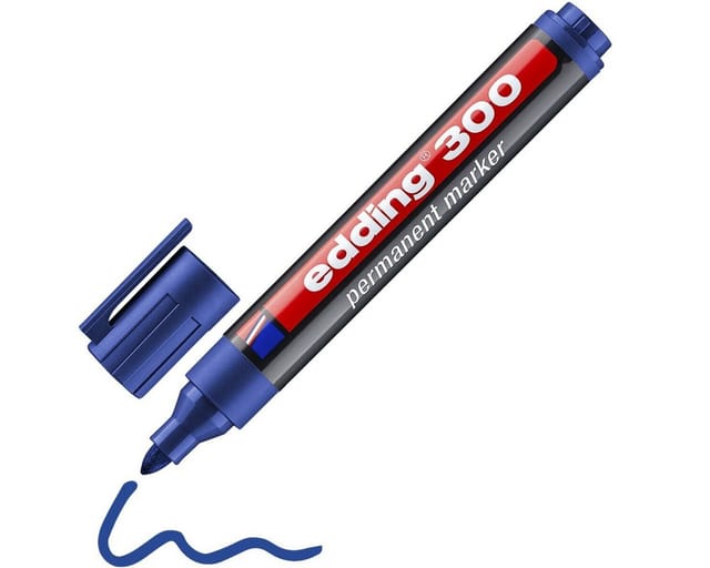 EDDING 300BL - Permanent Marker / blau / 1,5-3,0mm