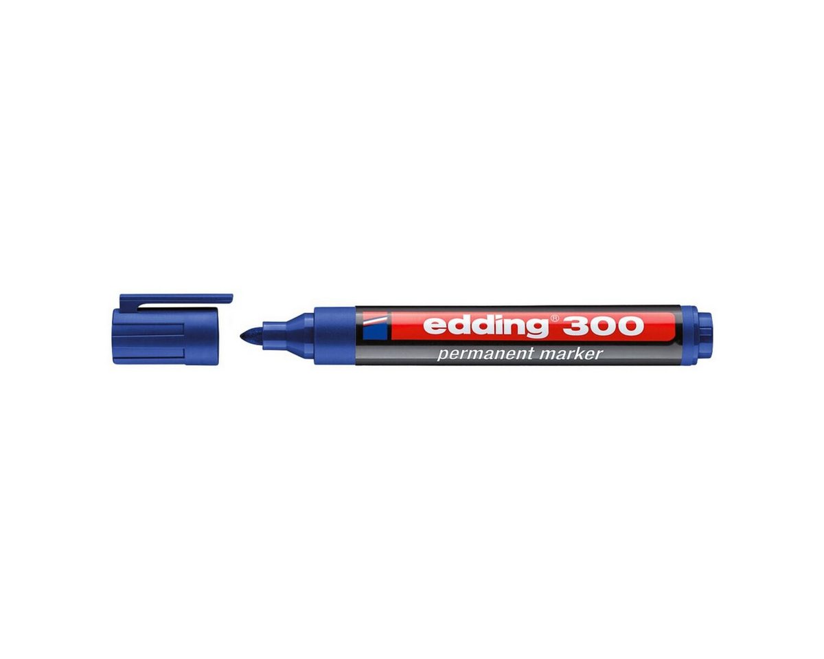 EDDING 300BL - Permanent Marker / blau / 1,5-3,0mm Bild 2