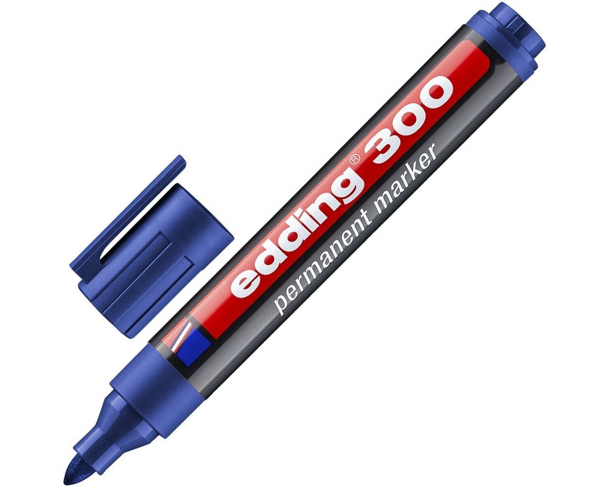 EDDING 300BL - Permanent Marker / blau / 1,5-3,0mm Bild 4