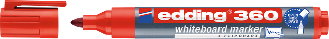 EDDING 360RT - Whiteboard Marker, 1,5 - 3,0 mm, rot