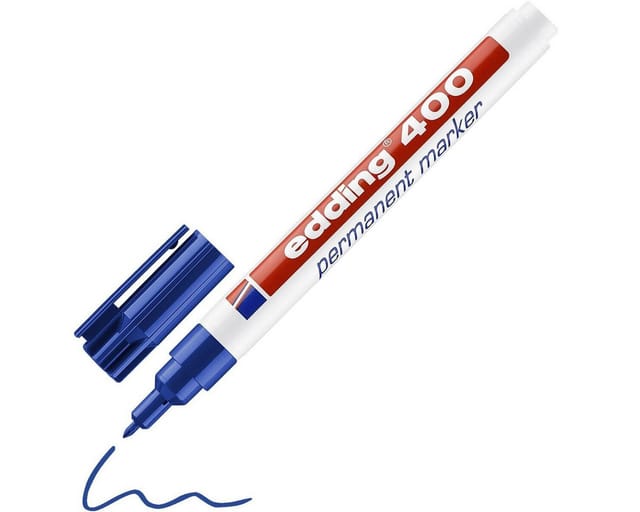 EDDING 400BL - Permanent Marker, Spitze 1,0 mm, blau