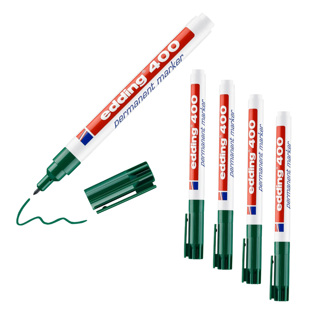 EDDING 400GN - Permanent Marker, Spitze 1,0 mm, grün
