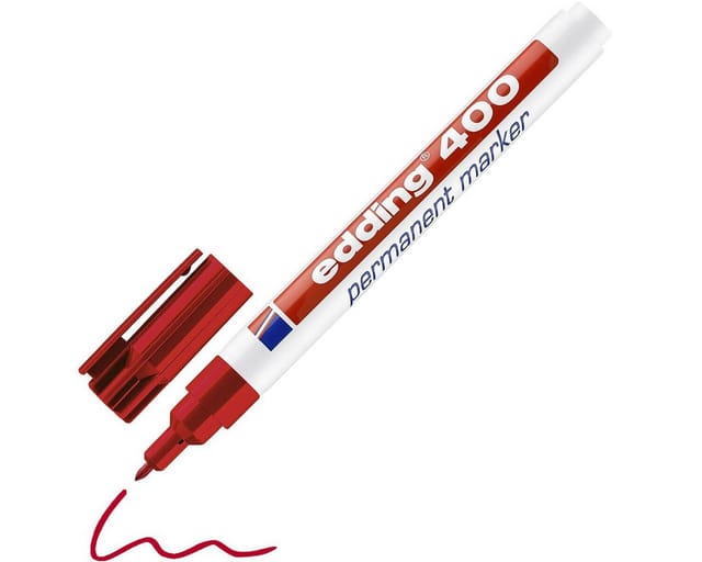 EDDING 400RT - Permanent Marker, Spitze 1,0 mm, rot