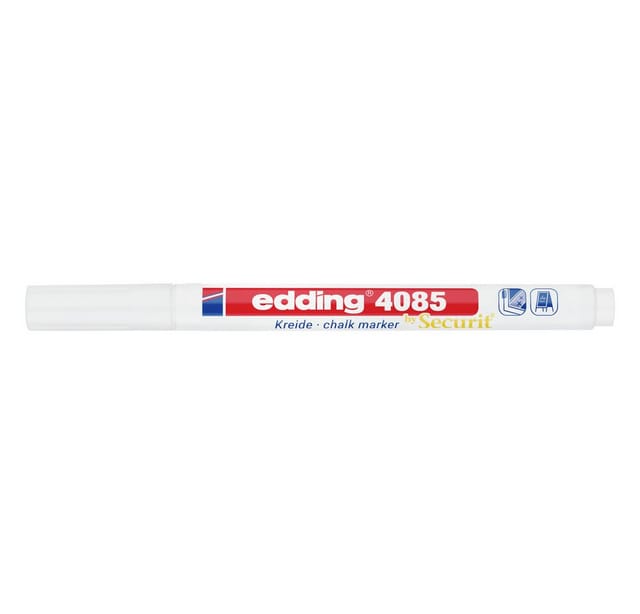 EDDING 4085WS - Kreidemarker, 1 mm - 2 mm, weiß