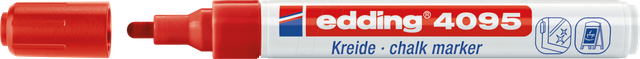EDDING 4095RT - Kreidemarker, 2 mm - 3 mm, rot