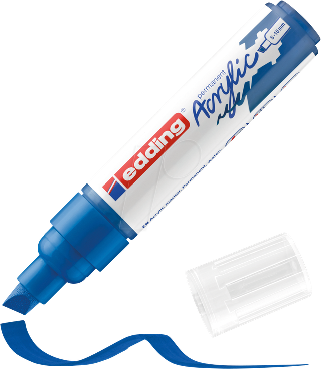 EDDING 5000BL - Acrylmarker, 5 mm - 10 mm, enzianblau