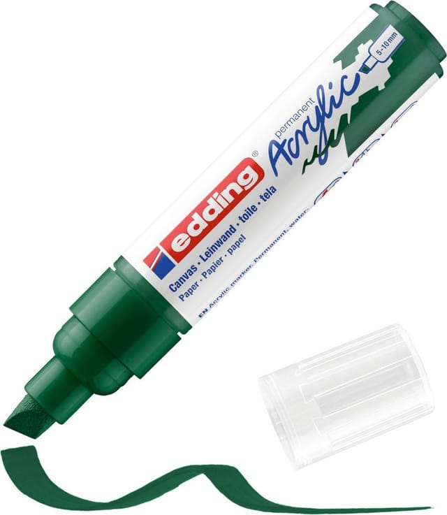 EDDING 5000GN - Acrylmarker, 5 mm - 10 mm, moosgrün