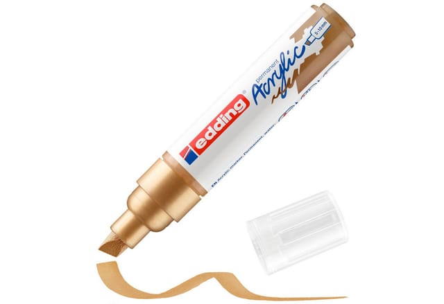 EDDING 5000GO - Acrylmarker, 5 mm - 10 mm, reichgold
