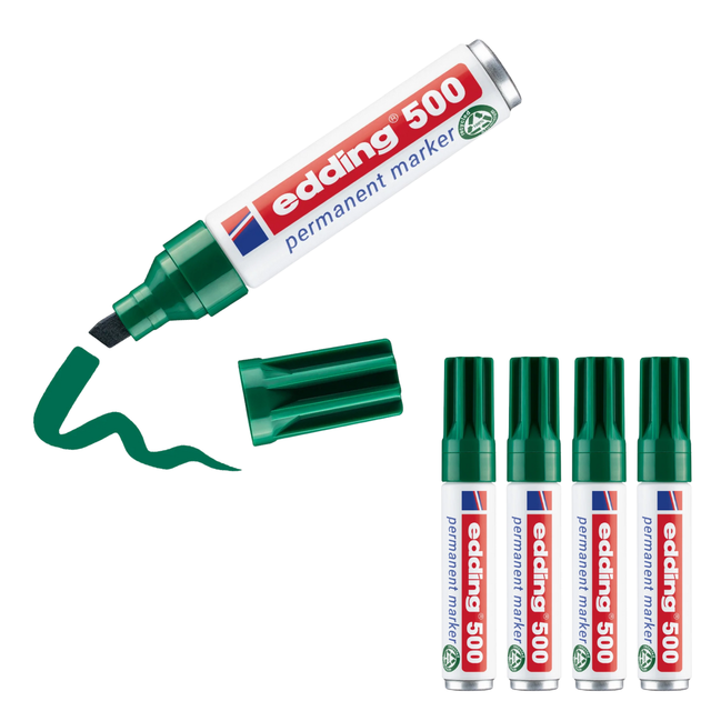 EDDING 500GN - Permanent Marker, 2,00 - 7,00 mm, grün