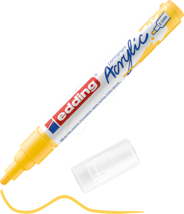 EDDING 5100GE - Acrylmarker, 2 mm - 3 mm, verkehrsgelb
