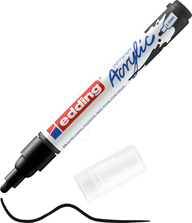 EDDING 5100SW - Acrylmarker, 2 mm - 3 mm, schwarz