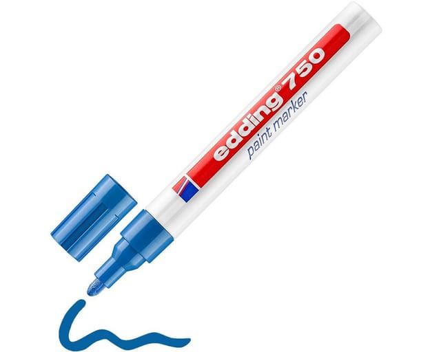 EDDING 750BL - Lack Marker, 2,0 - 4,0 mm, blau