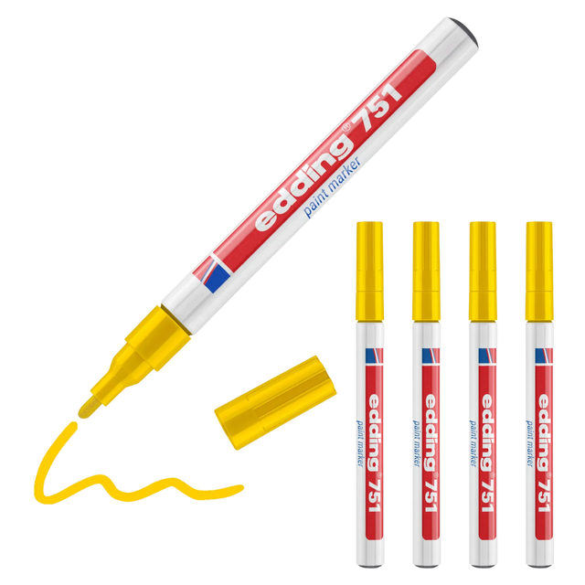 EDDING 751GE - Lack Marker, 1,0 - 2,0 mm, gelb