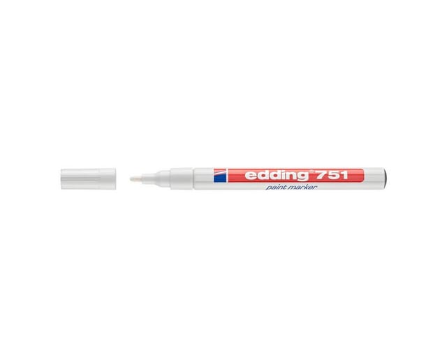 EDDING 751WS - Lack Marker, 1,0 - 2,0 mm, weiß