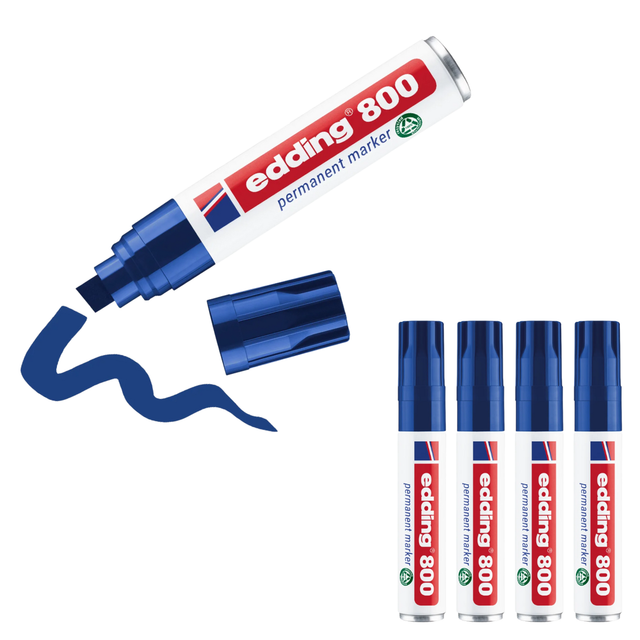 EDDING 800BL - Permanent Marker, 4,00 - 12,00 mm, blau