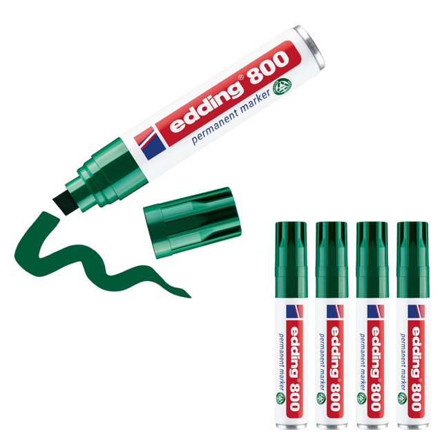 EDDING 800GN - Permanent Marker, 4,00 - 12,00 mm, grün