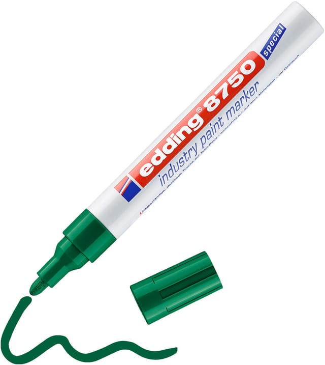 EDDING 8750GN - Industrie Lack Marker, 2,0-4,0 mm, grün
