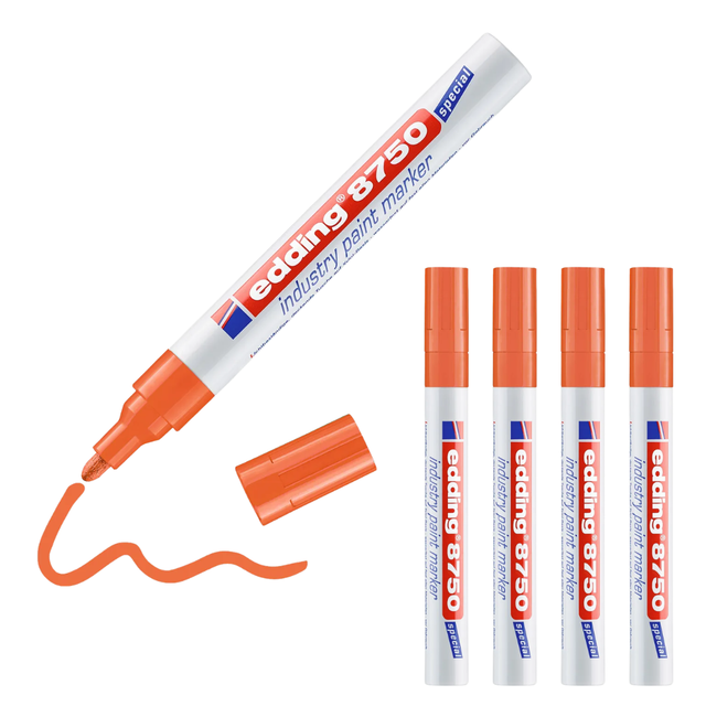 EDDING 8750OR - Industrie Lack Marker, 2,0-4,0 mm, orange
